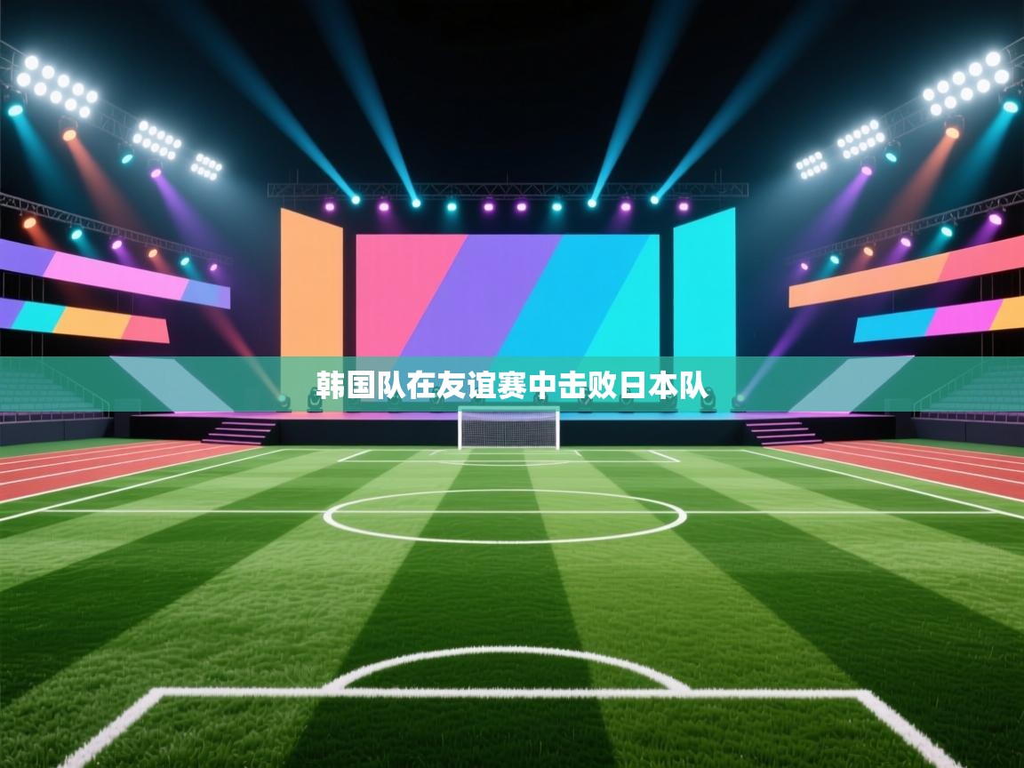 韩国队在友谊赛中击败日本队